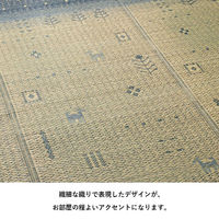 イケヒコ・コーポレーション リンク い草ラグ 1800×1800mm ブラウン 1061930063404 1枚（直送品）