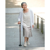 サンファミリー 折りたためる安心ステッキ ブロンズ 1本