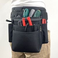 エスコ 250x245x190mm 腰袋 EA925BK-3 1個（直送品）