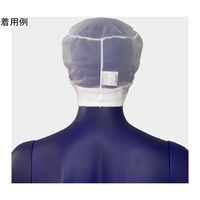 シゲモリ ヘアネットナイロンハーフ+フライスネット ホワイト Lサイズ 1袋(10枚入) ET2483V2/L 1袋(10枚)（直送品）