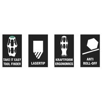 Wera Werk ヴェラ 6点組 ウレタン入りストライキングツールセット 150182 1セット（直送品）