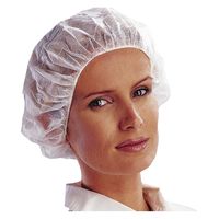 セーフラン安全用品 不織布使い捨てギャザーキャップ D0075 1箱(100枚入)