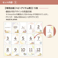 シヤチハタ 月齢おててカードキット ベビーアイテム柄 ローズ HPSC-B/H-RP 1個 誕生日 記念 お祝い ギフト 出産祝い