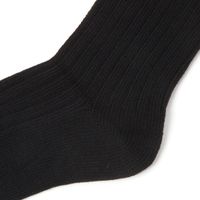 レディース ロングルーズソックス ブラック 23～25cm LAKOLE/ラコレ