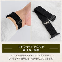 オウルテック Apple Watch(42/44/45/49mm)マグネティック ブラック OWL-TACAWBL05-BK 1個