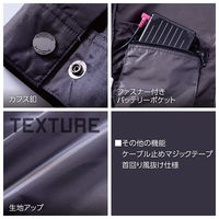 村上被服 サイドファン長袖ジャケット 6L ネイビー V7712 1着（直送品）