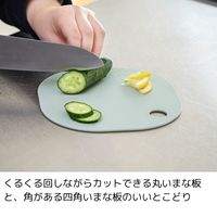 エヌ・エレファント ＆NE nikii カッティングボード 3P グリーン・ピンク・ベージュ 1個