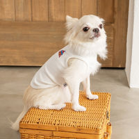 【アウトレット】Solgra（ソルグラ）ポイント刺繍タンク M オフホワイト 1個 犬用 アルクロース