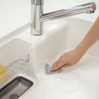 キッチンスポンジ 毎日とりかえスポンジ 水切れタイプ コシが強い 硬め 使い捨て グレー 1パック（30個入）東和産業