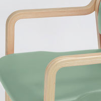 藤沢工業 ナチュラル ウッドチェア オールドブルー 福祉用イス 介護用イス スタッキング椅子 木製イス 木製チェア 1セット(2脚)