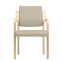 藤沢工業 ナチュラル ウッドチェア ビスケット 福祉用イス 介護用イス スタッキング 木製イス 木製チェア ベージュ 1セット(2脚)