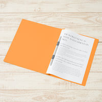 プラス PPフラットファイルA4S厚とじOR 98340 1セット(1冊×5)