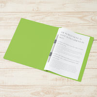 プラス PPフラットファイルA4S厚とじLGR 98344 1セット(1冊×5)