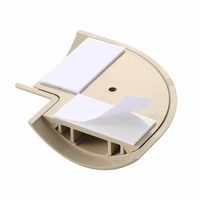 エレコム 配線カバー モール 接続ユニット 曲ガリ 設置用テープ付 床用モール ベージュ LD-GAM37MA 1個