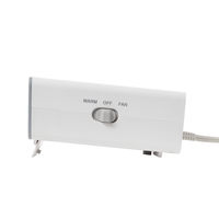 YAMAZEN セラミックヒーター 手元あったかヒーター 温風・送風運転切替 風向き調整可能 DMF-D021(W) 1個