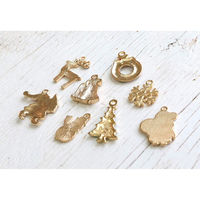 日本紐釦貿易 トナカイ チャーム W18×H22mm A21-16 1袋2個入(5袋、合計10個（直送品）