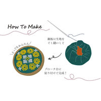 日本紐釦貿易 木製ブローチ 四角 W40×H35mm 5個 こげ茶 A22-106-5 1袋5組（直送品）