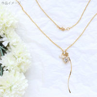 日本紐釦貿易 ジュエリークリップチャーム しずく型 ゴールド W6×H14mm 2個入 A24-1 1袋2個入(5袋、合計10個（直送品）