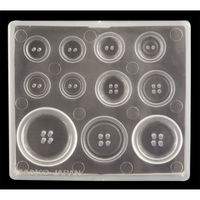 パジコ UVレジン ソフトモールド ボタン 40177 PDC404177 1セット(3個)