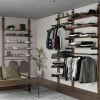 平安伸銅工業 LABRICO(ラブリコ) シェルフレール レール 900 ブラック IXK-526　1本（直送品）