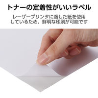 ラベルシール 表示・宛名ラベル レーザープリンタ ノーカット 3シート EDT-ECNLL1S3 エレコム 1個（直送品）