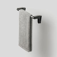 レック シンクドア用タオル掛け黒 K00584 1個