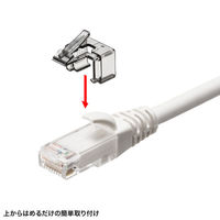 サンワサプライ RJ-45プラグSOS ADT-RJ45SOS-10BK 1個