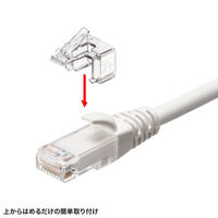 サンワサプライ RJ-45プラグSOS ADT-RJ45SOS-10CL 1個