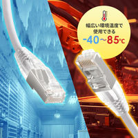 サンワサプライ  カテゴリ5eSTP LANケーブル（スリム、やわらか、ツメ折れ防止コネクタ） KB-SL5STPS-05W（直送品）