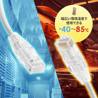 サンワサプライ  カテゴリ6LANケーブル（スリム、やわらか、ツメ折れ防止コネクタ） KB-SL6YS-05W（直送品）