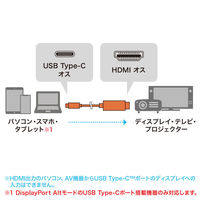 サンワサプライ  TYPE C-HDMI変換ケーブル　8K対応 3m KC-ALCHD8K30（直送品）
