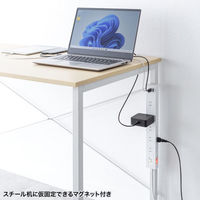 サンワサプライ  雷タップ　10個口＋USB-A+Type-C(PD20W) TAP-SP2110NUC-3W（直送品）