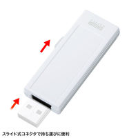 サンワサプライ  USB2.0　メモリ UFD-RNS8GWN（直送品）