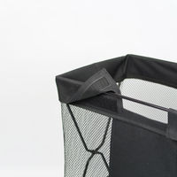 サワフジ メッシュバスケット大 ブラック●1セット(1個×2) 4973306394851 1セット(1個×2)（直送品）