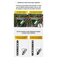 GORIX GX-BRIDGE ボトルケージ アジャスト アダプタ 黒 43459 1個（直送品）