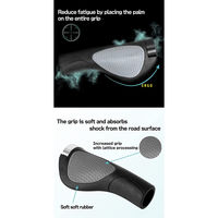 GORIX GX-D2 グリップ ブラックxブラック 43272 1セット(2個入)（直送品）