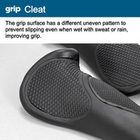 GORIX GQZ556 グリップ 黒x黒 43632 1セット(2個入)（直送品）