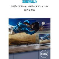 Anker & USB-C Thunderbolt 3 ケーブル 0.7m 100W 40Gbps 4K 5K対応