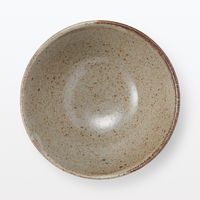 無印良品 信楽焼 飯碗 しのぎ 小 透明釉 約直径12cm 1セット（1個×5） 良品計画