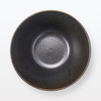 無印良品 美濃焼 麺鉢 黒釉 約直径18.8cm 1セット（1個×5） 良品計画