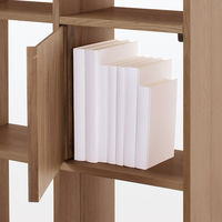 無印良品 スタッキングシェルフ 木製扉 ウォールナット材突板 幅37.1×奥行2.5×高さ36.5cm 良品計画