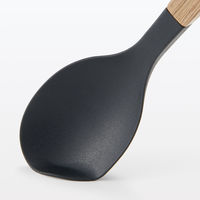 無印良品 木柄 シリコーン スープスプーン 約長さ18cm 良品計画