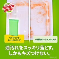 スリーエム（3M）スコッチブライト ハイブリッドネットスポンジ 抗菌 キッチン 食器 グリーン HBNT-75G 2PM（2個入×5）