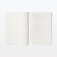 無印良品 植林木ペーパー裏うつりしにくいノート5冊組 B5・36枚 7mm横罫 背クロス5色 1セット（1個（5冊組）×12）