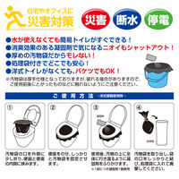 【非常用トイレ】 小久保工業所 緊急簡易トイレ 10回分×6セット 凝固 消臭 日本製 KM-486 1セット（60回分）