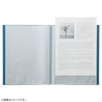 Mutual クリヤーブック ファイル 固定式ファイル フラット 厚口ポケット トップインタイプ A4 20P テラコッタオレンジ N2400-4