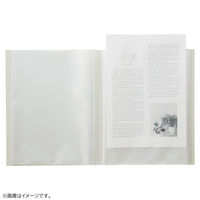 Mutual クリヤーブック ファイル 固定式ファイル フラット 厚口ポケット トップインタイプ A4 40P ディープグリーン N2401-7 1冊