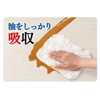 サッとる 油に強いふきん 洗剤いらず 水だけで汚れを落とす布巾 約20×25cm ホワイト 1個 オーエ