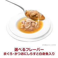 銀のスプーン 三ツ星グルメ スープ まぐろ・かつおにしらすと白身魚入 35g 4袋 キャットフード パウチ