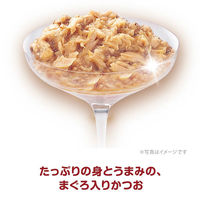 銀のスプーン 三ツ星グルメ フレーク 13歳から まぐろ入りかつお 35g 4袋 キャットフード パウチ